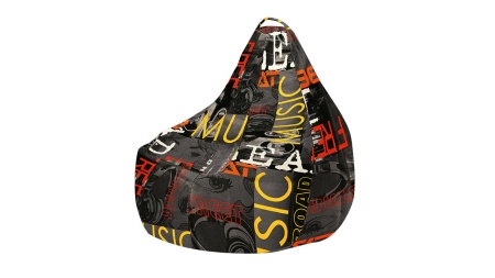 Кресло-мешок «Купер» XL (Серый граффити, Люкс)